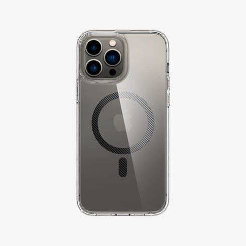 ACS03210 - iPhone 13 Pro Max Case Ultra Hybrid Mag Safe Compatible in white showing the back